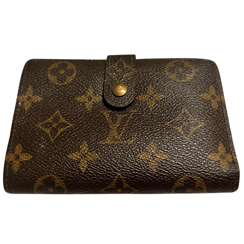 Authentic Louis Vuitton brown logo small wallet